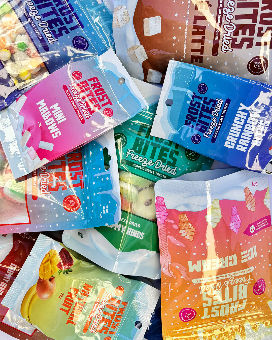 Frost Bites - Freeze Dried Gummy Worms 30g | Freeze Dried Candy