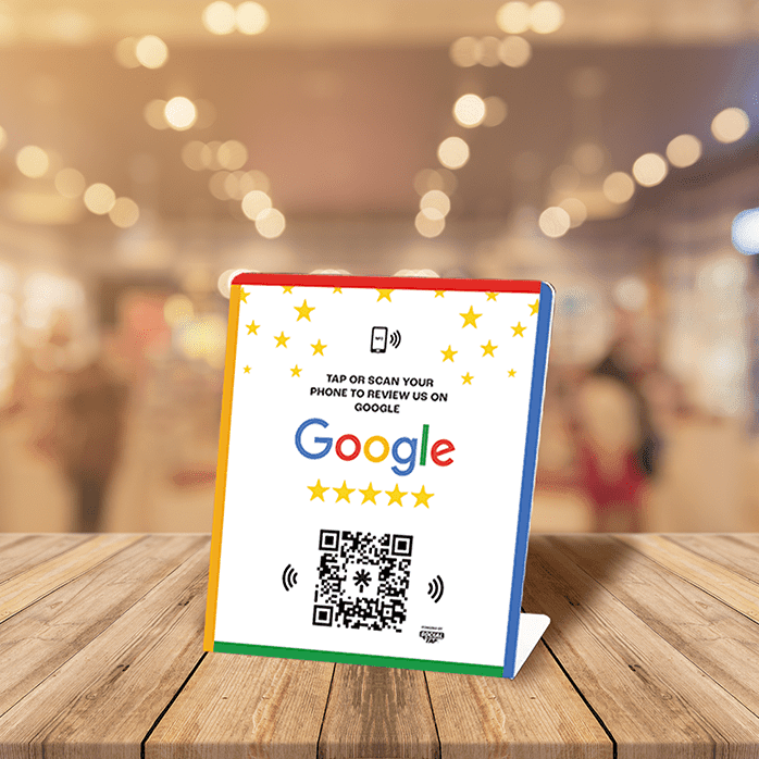 Google review stand