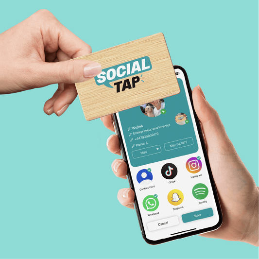 Social Tap - Bamboo Business Card