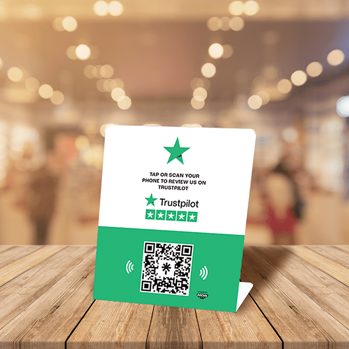 Trustpilot review stand