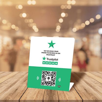 Trustpilot review stand